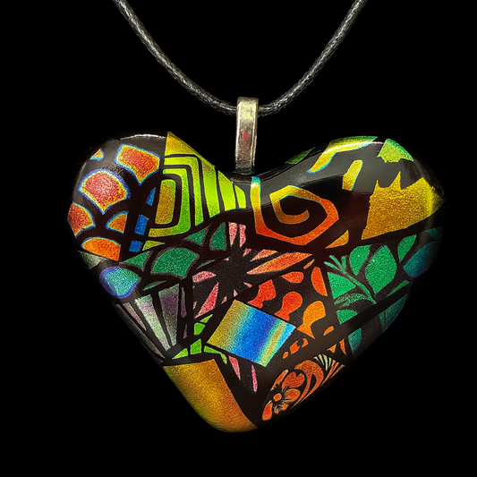 813-Multicolored Dichroic Pendant