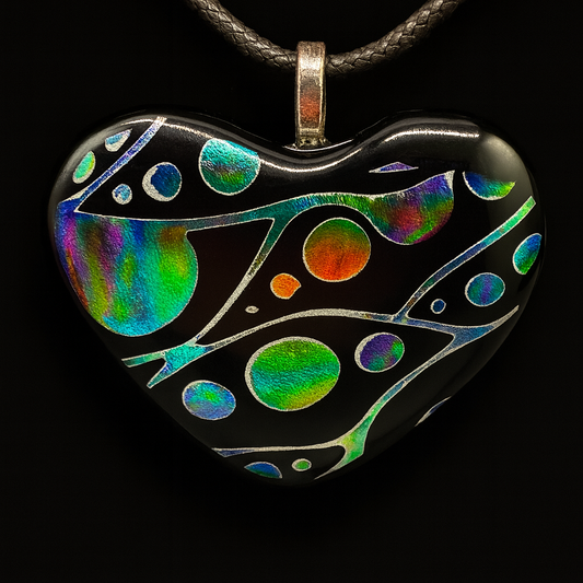 959-Multicolored Bubbles Dichroic Pendant