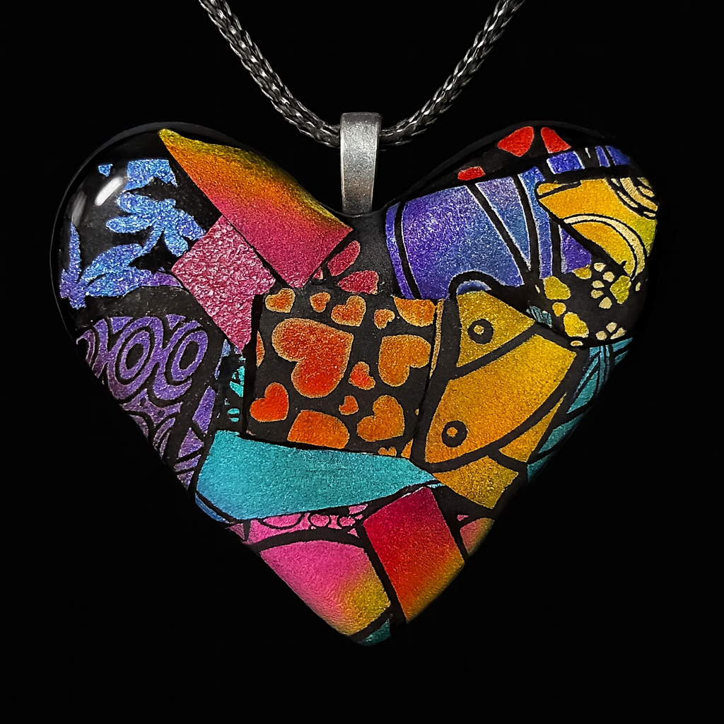 806-Multicolored Dichroic glass