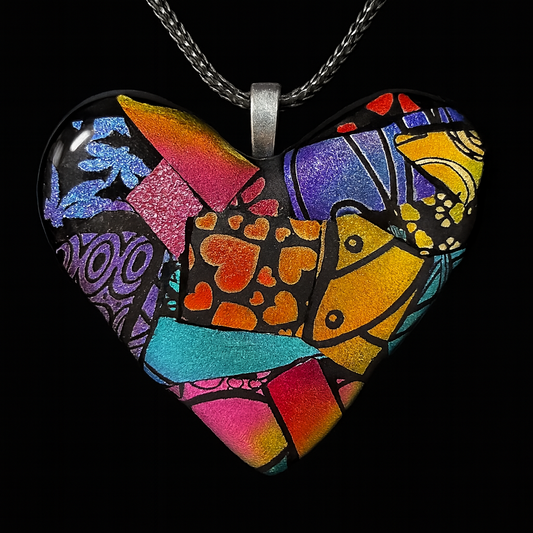 806-Multicolored Dichroic glass